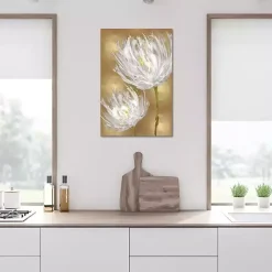 Tulips on Gold Canvas Art Print