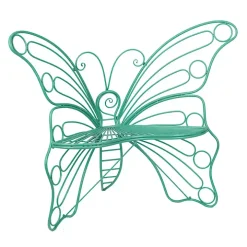 Turquoise Butterfly Metal Chair