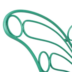 Turquoise Butterfly Metal Chair