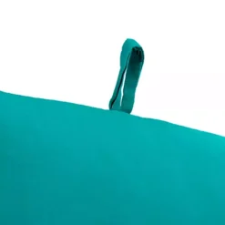 Turquoise Canvas French Edge Outdoor Chair Cushion