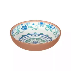 Turquoise Melamine Rio Ceral Bowls, Set of 6