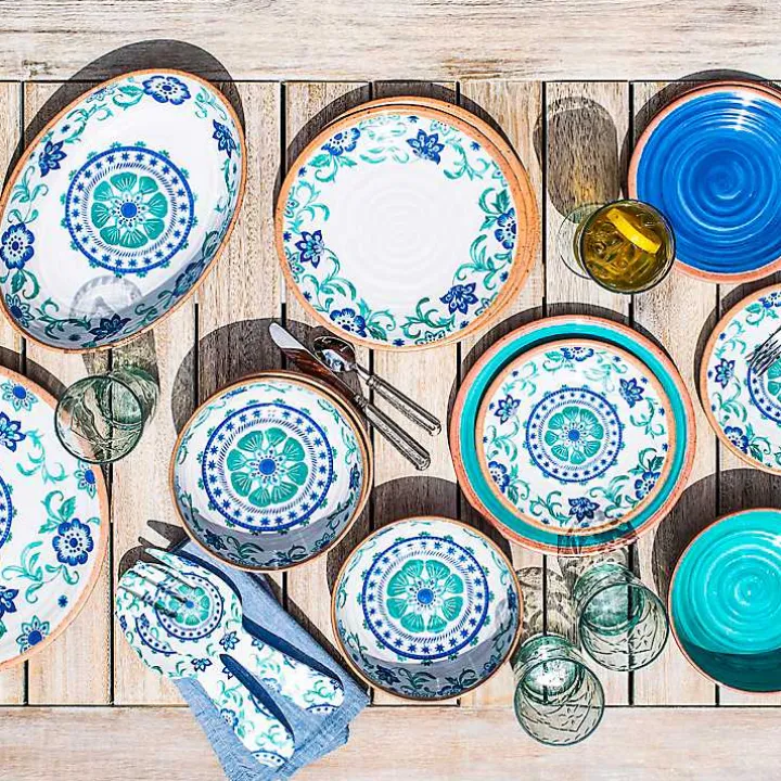 Turquoise Melamine Rio Serving Platter