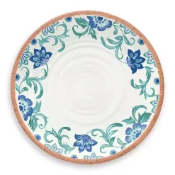 Turquoise Rio Melamine Dinner Plates, Set of 6