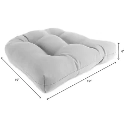 Turquoise Stripes Outdoor Chair Cushions, Set of 2