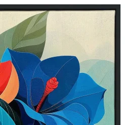 Ultra Violet Blooms I Framed Canvas Art Print