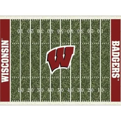 University of Wisconsin Homefield Area Rug, 6x8