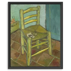 Van Gogh's Chair Framed Canvas Art Print