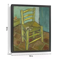 Van Gogh's Chair Framed Canvas Art Print