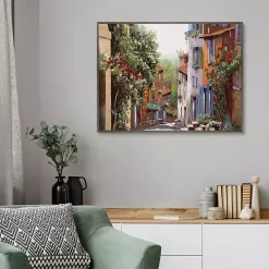 Vecchia Cagnes Framed Giclee Canvas Art Print