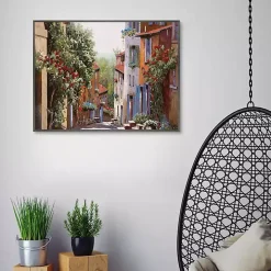 Vecchia Cagnes Framed Giclee Canvas Art Print