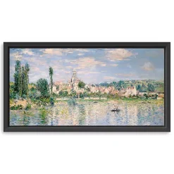 Vetheuil in Summer Framed Canvas Art Print