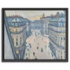 View From Seventh Floor Framed Canvas Art Print