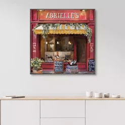 Vins De Paris Framed Canvas Art Print