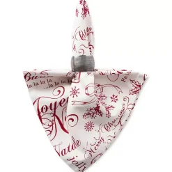 Vintage Christmas Print Napkins, Set of 6