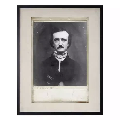 Vintage Edgar Allan Poe Halloween Wall Plaque