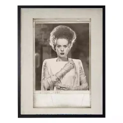 Vintage Frankenstein Wife Halloween Wall Plaque