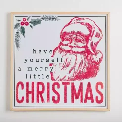 Vintage Merry Little Christmas Wall Plaque