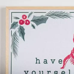 Vintage Merry Little Christmas Wall Plaque