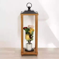 Vivora Wooden Open Lantern, 24 in.