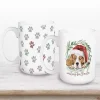 Waiting for Santa Paws Mugs, Set of 2