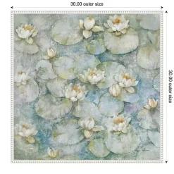 Water Lilies Framed Canvas Art Print