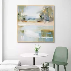 Water Whispers Framed Canvas Art Print