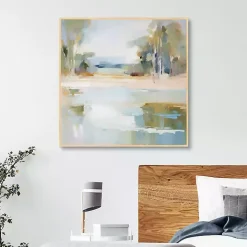 Water Whispers Framed Canvas Art Print