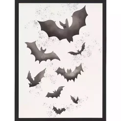 Watercolor Bats Framed Art Print