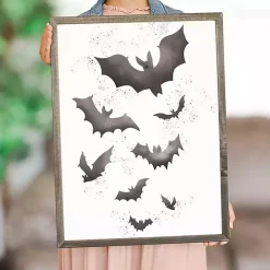 Watercolor Bats Framed Art Print