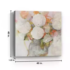 Watercolor Table Bouquet Canvas Art Print