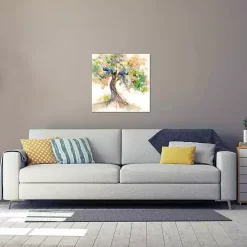 Watercolor Tree Of Life Canvas Art Print