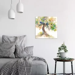 Watercolor Tree Of Life Canvas Art Print