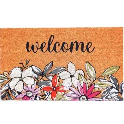 Welcome Floral Doormat