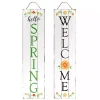 Welcome Spring Double Sided Porch Sign