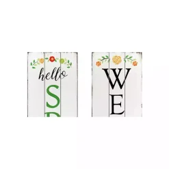 Welcome Spring Double Sided Porch Sign