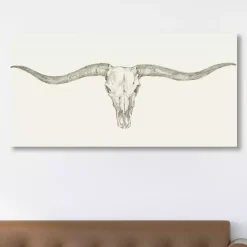 Western Skull Mount III Giclee Art Print