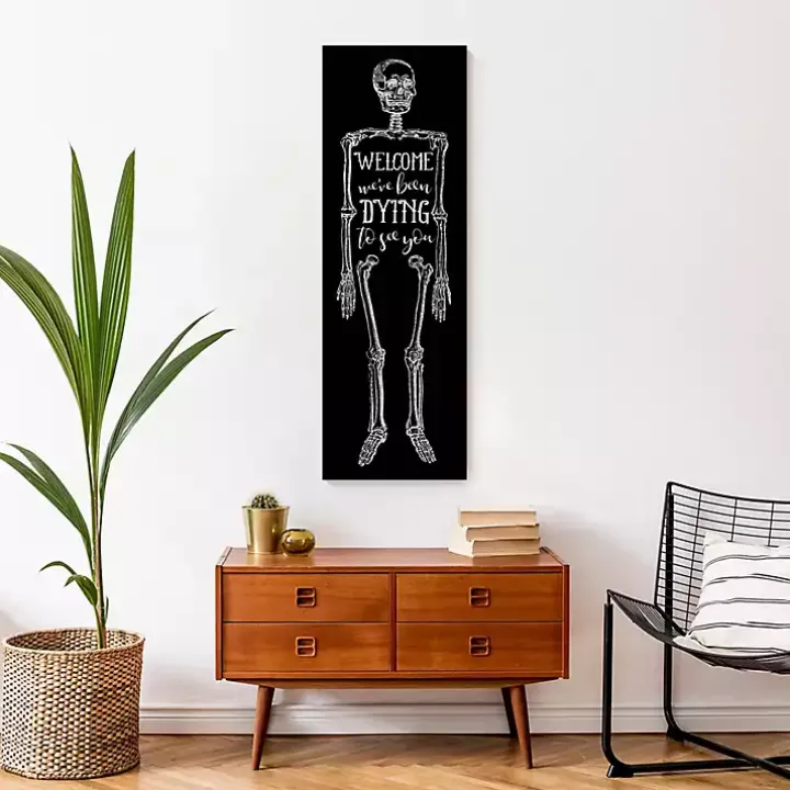 We've Been Dying To See You Halloween Wall Plaque