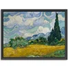 Wheat Field with Cypresses Canvas Print, 42x32 in.