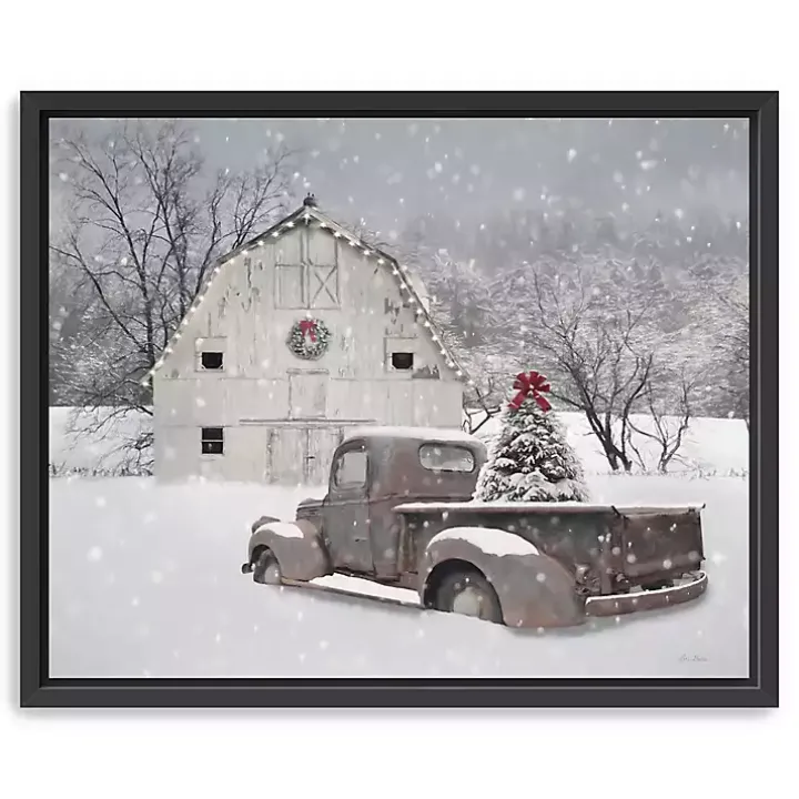 Whisper of Christmas Framed Canvas Art Print