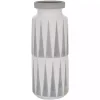 White and Gray Geometric Triangle Vase, 17 in.