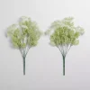 White and Green Gypso Bushes, Set of 2