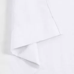 White Basketweave Curtain Panel Set, 84 in