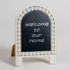 White Beaded Easel Chalkboard