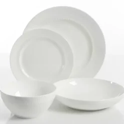 White Bone China 16-pc. Dinnerware Set