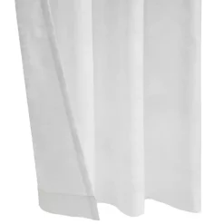 White Boucle Sheer Single Curtain Panel, 84 in.