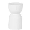White Ceramic Form Stella Vase