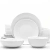 White Ceramic 16-pc. Dinnerware Set