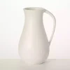 White Chiffon Stone Pitcher Vase