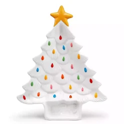 White Christmas Tree Serving Platter