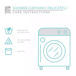 White Ciel Tassel Shower Curtain